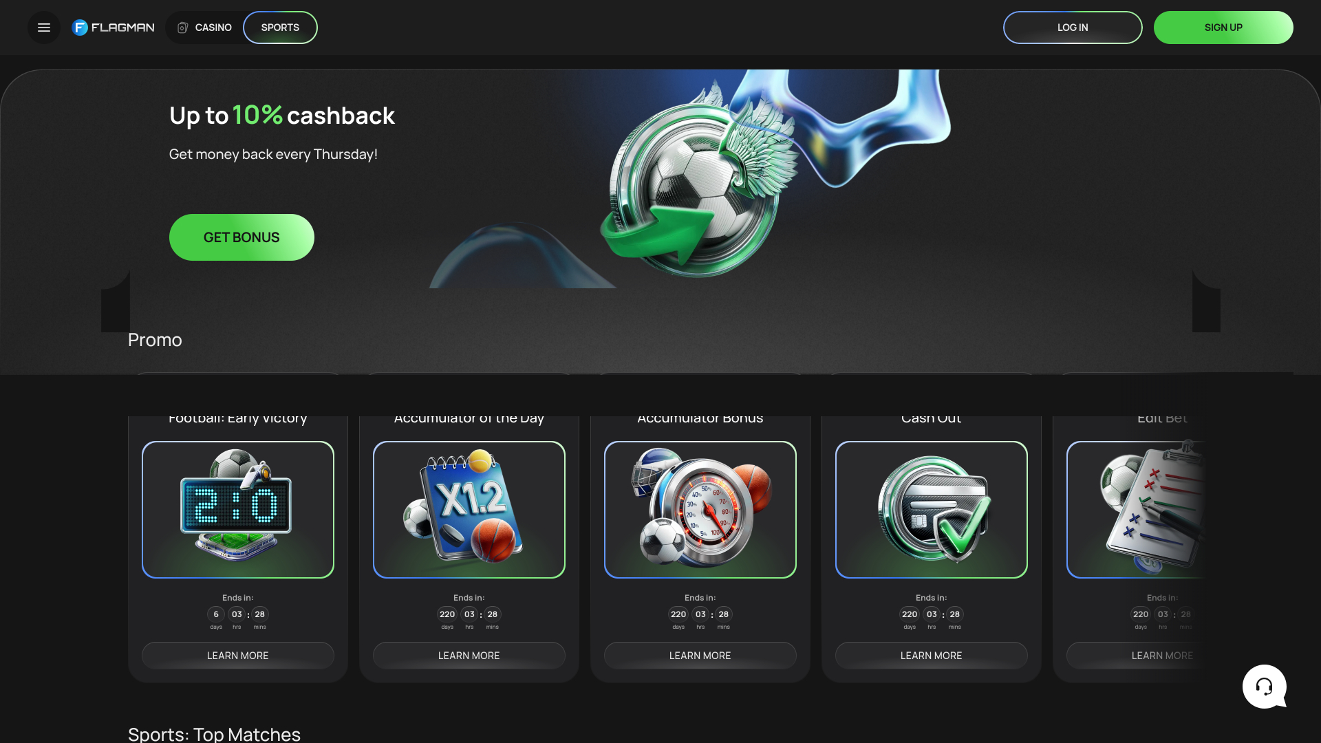 Спорт Flagman Casino для ПК