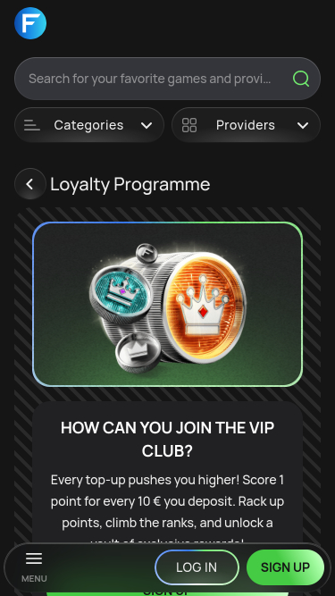 Flagman Casino VIP Mobile