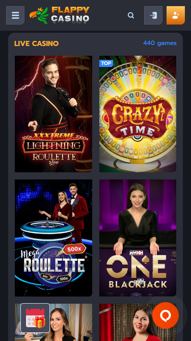 Flappy Casino Croupiers en direct mobile