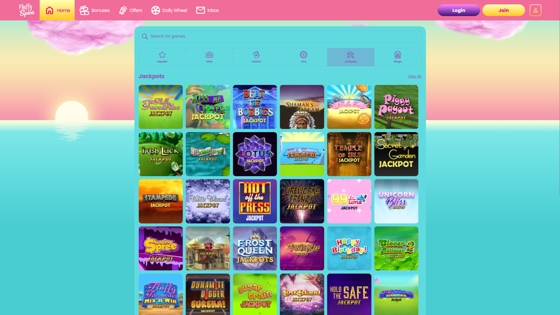 Fluffy Spins Casino Desktop-Jackpot