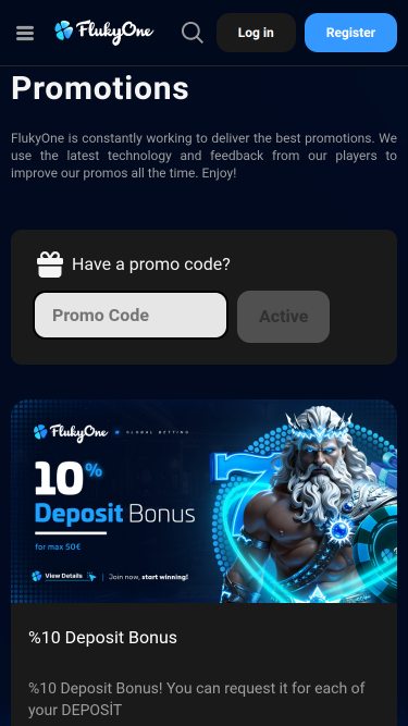 Promotions mobiles de FlukyOne