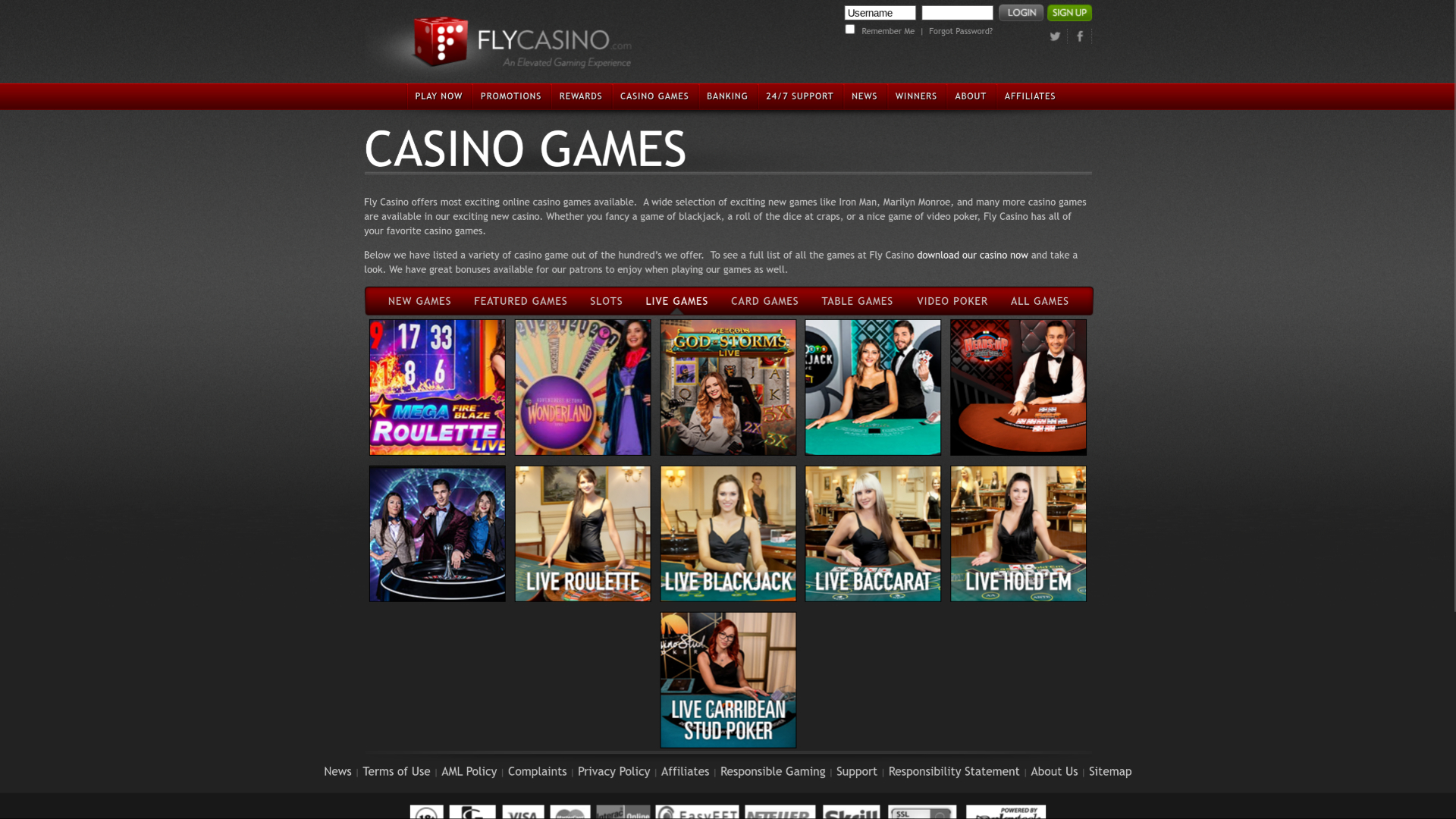 Croupier en direct de Fly Casino pour ordinateur