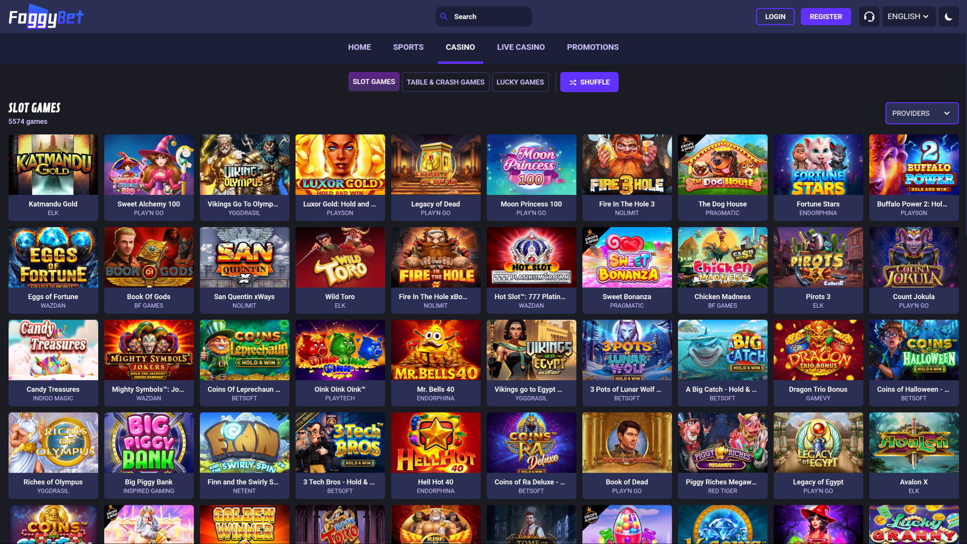 Игры Foggybet для ПК