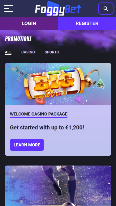 Мобильные промоакции Foggybet