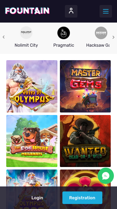 Игры в казино Фонтан