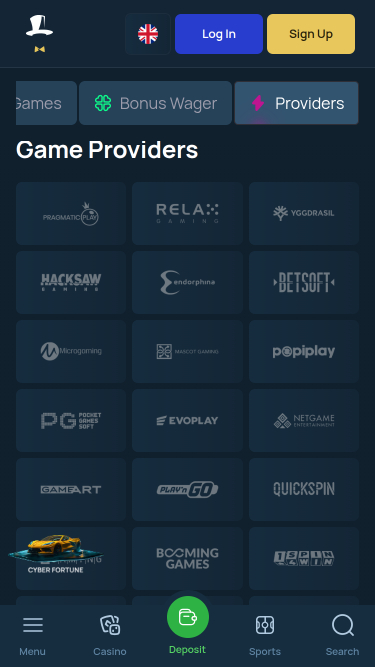 Développeurs de jeux de Fortune Jack Casino sur mobile