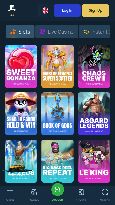 Jeux mobiles de Fortune Jack Casino