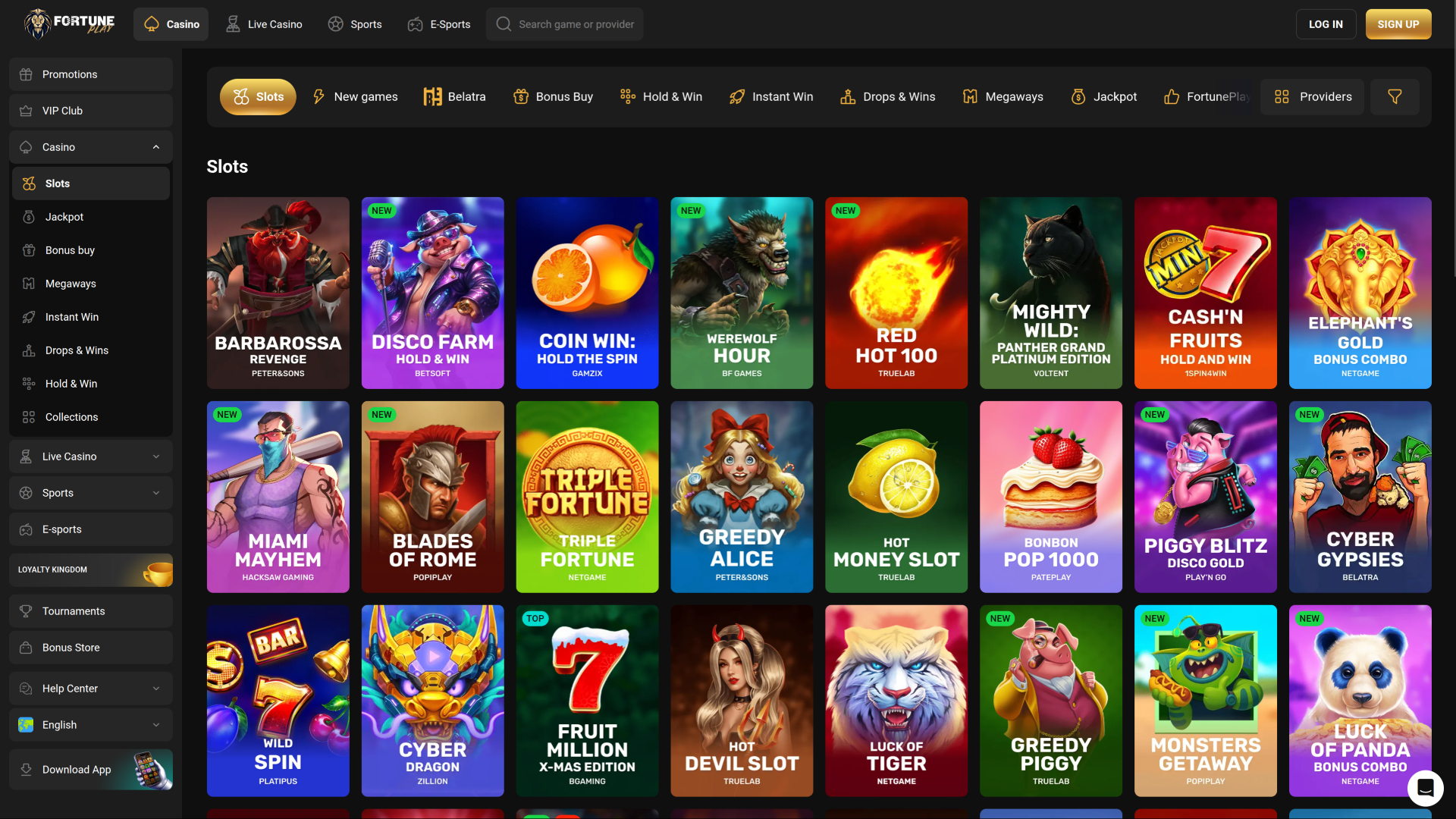 Fortune Play Casino Jeux pour ordinateur