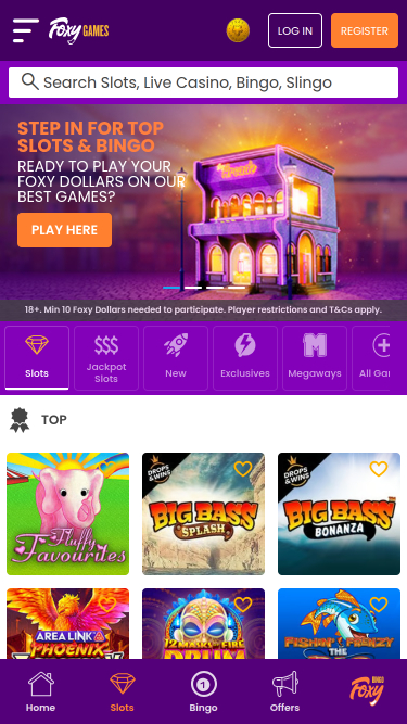 Foxy Games Casino Mobile-Startseite