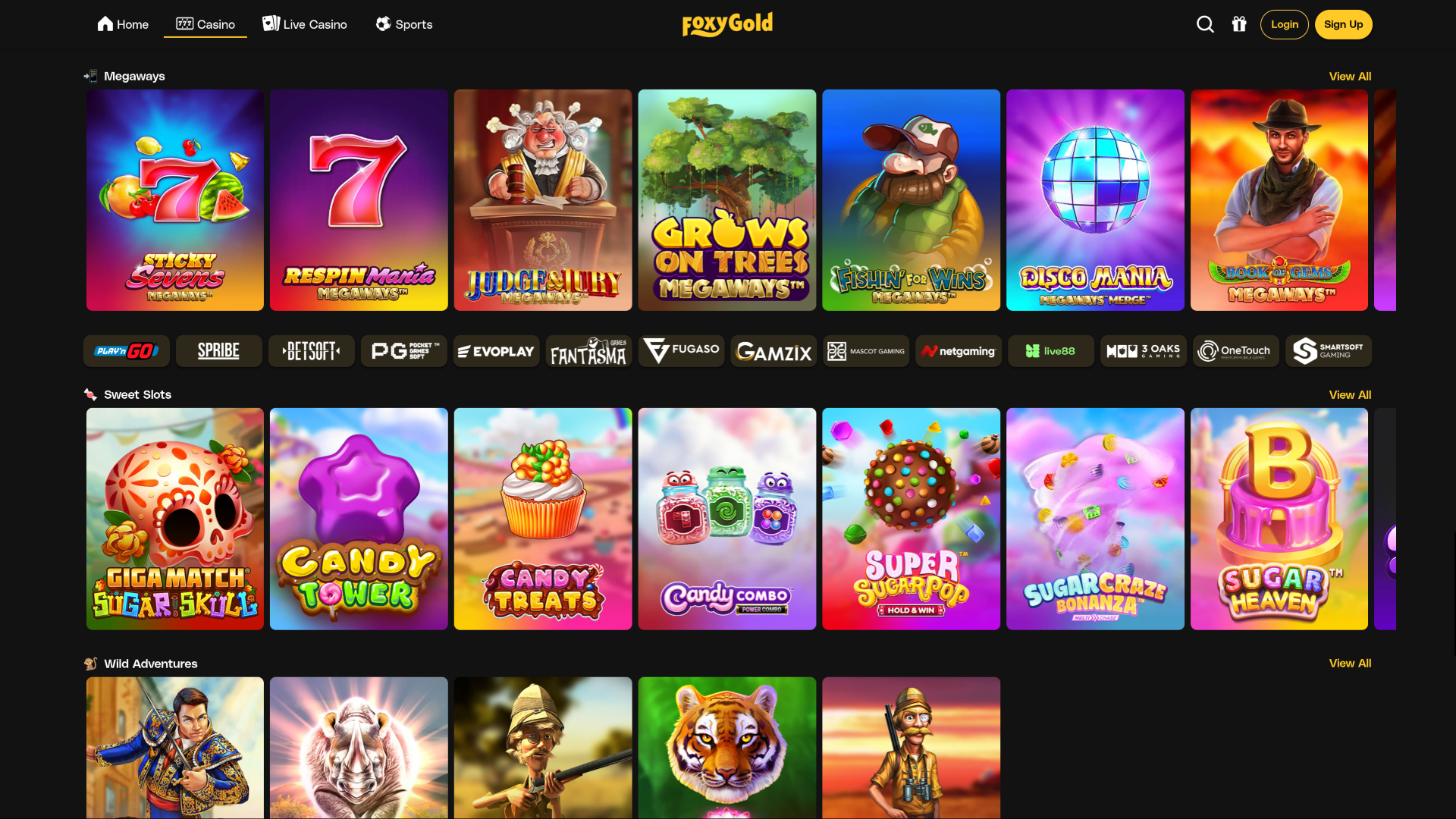 FoxyGold Casino Desktop-Spieleentwickler