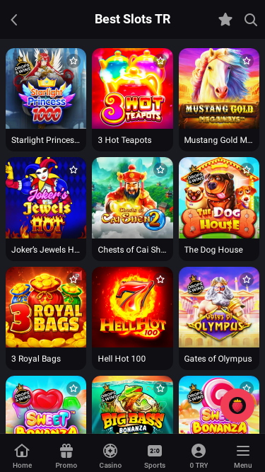 Jeux de casino Fragabet sur ordinateur