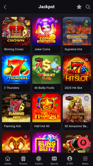 Jackpot mobile du casino Fragabet
