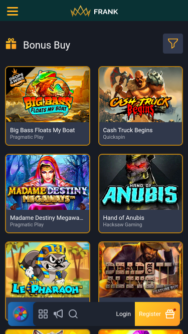 Bonus Frank Casino Mobile Acheter