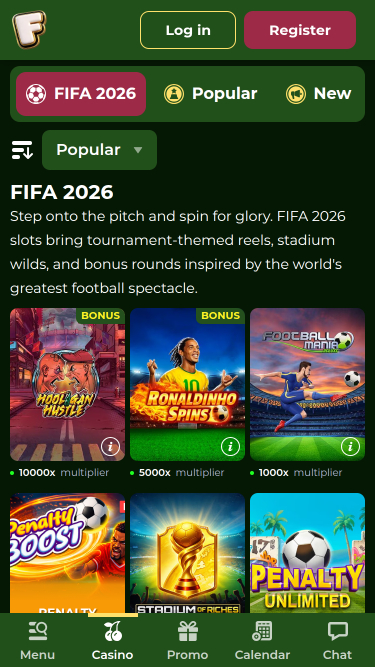 Jeux de football mobiles FreakyBillion Casino