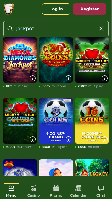 Jackpot mobile du casino FreakyBillion