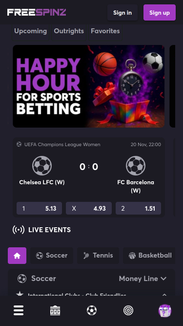 Freespinz Casino Mobile Sport