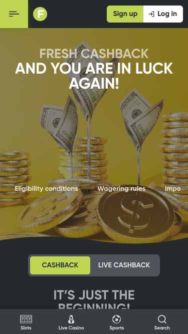 Fresh Casino Mobile Aktionen