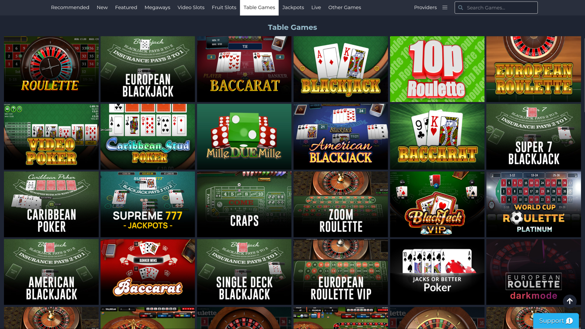 Juegos de mesa de escritorio de Fruits 4 Real Casino