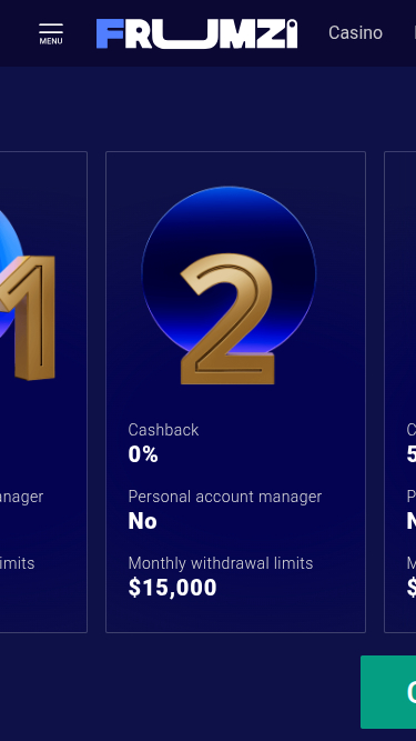 Programma VIP mobile del casinò Frumzi