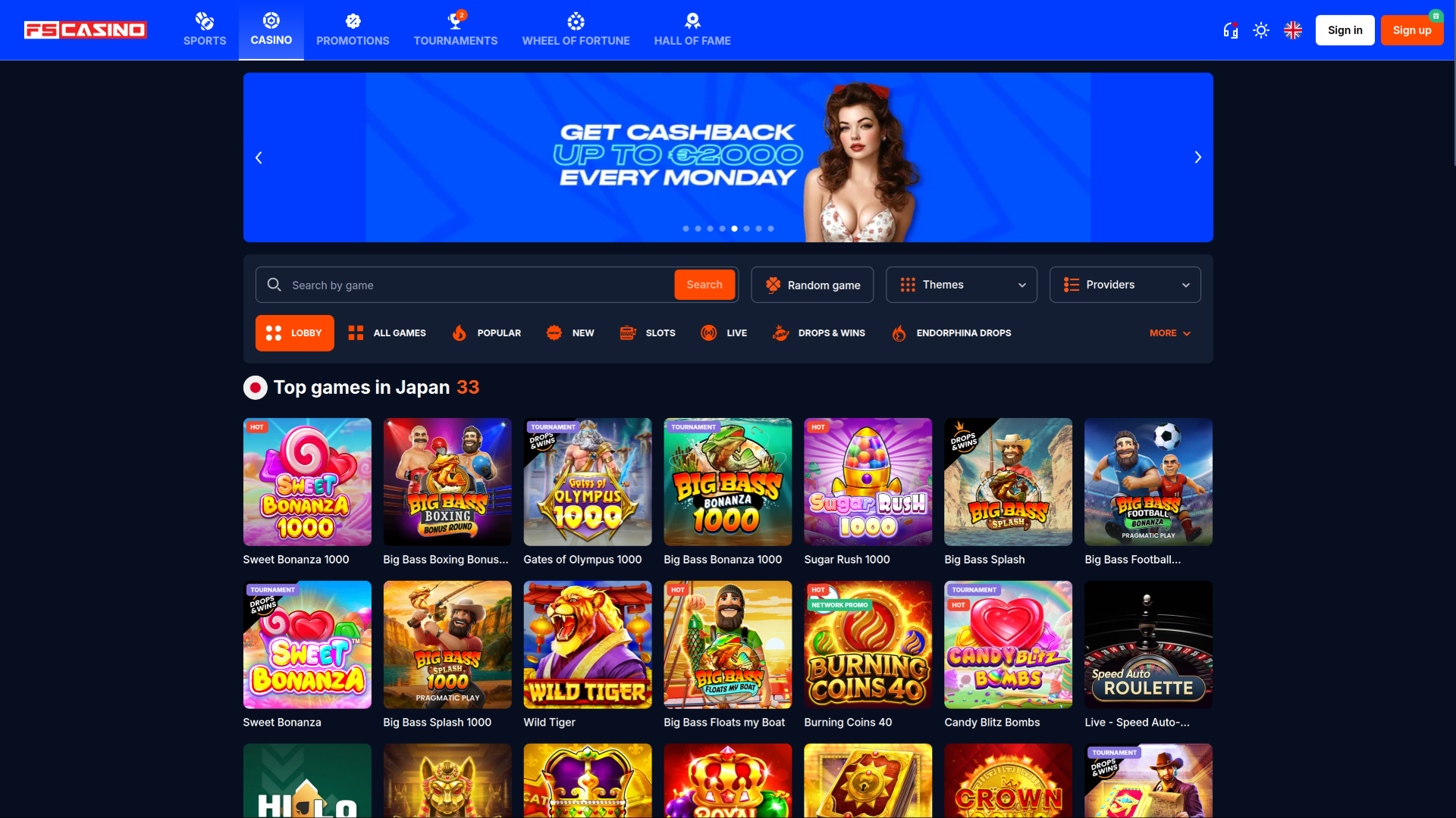 Jogos de computador do FS Casino