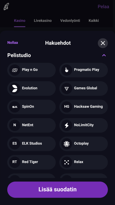 Sviluppatori del gioco mobile Galaksino Casino