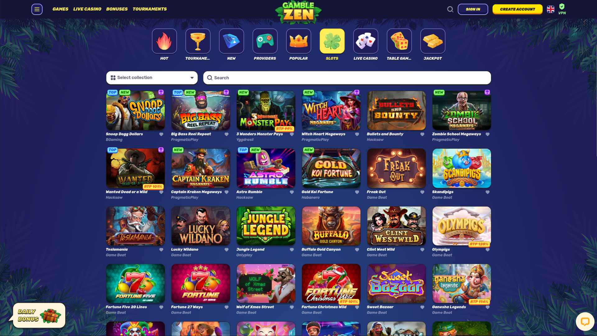 Giochi desktop GambleZen