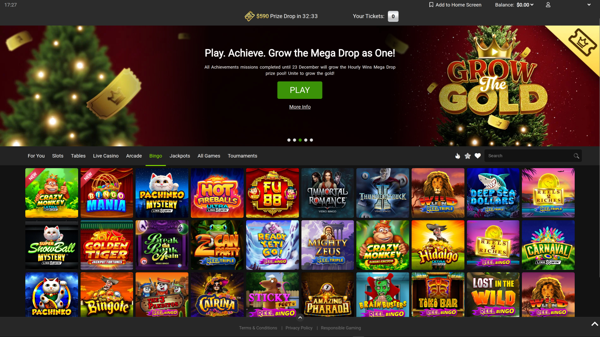 Gaming Club Casino Bureau Bingo