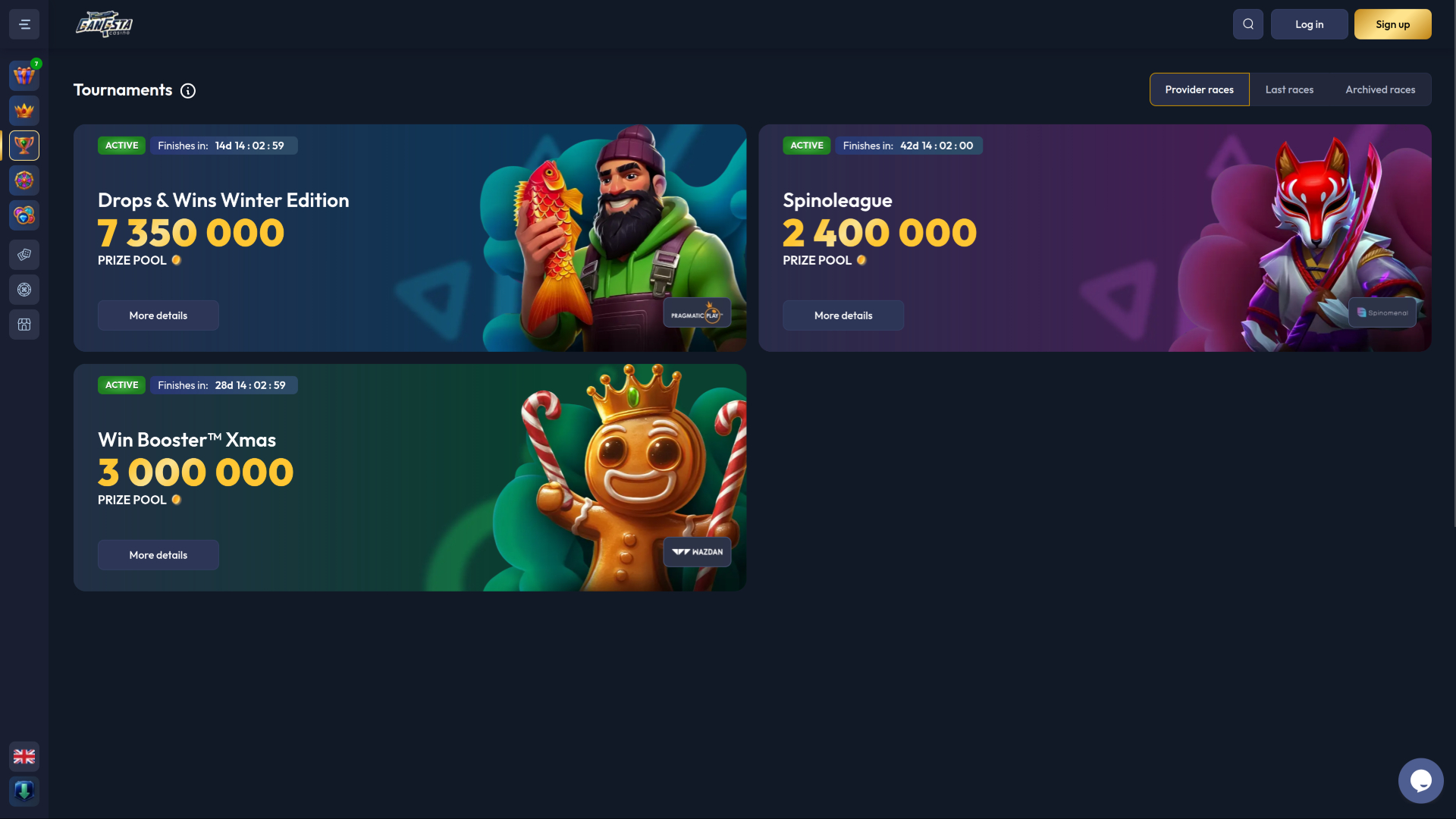 Tournois de casino Gangsta sur ordinateur