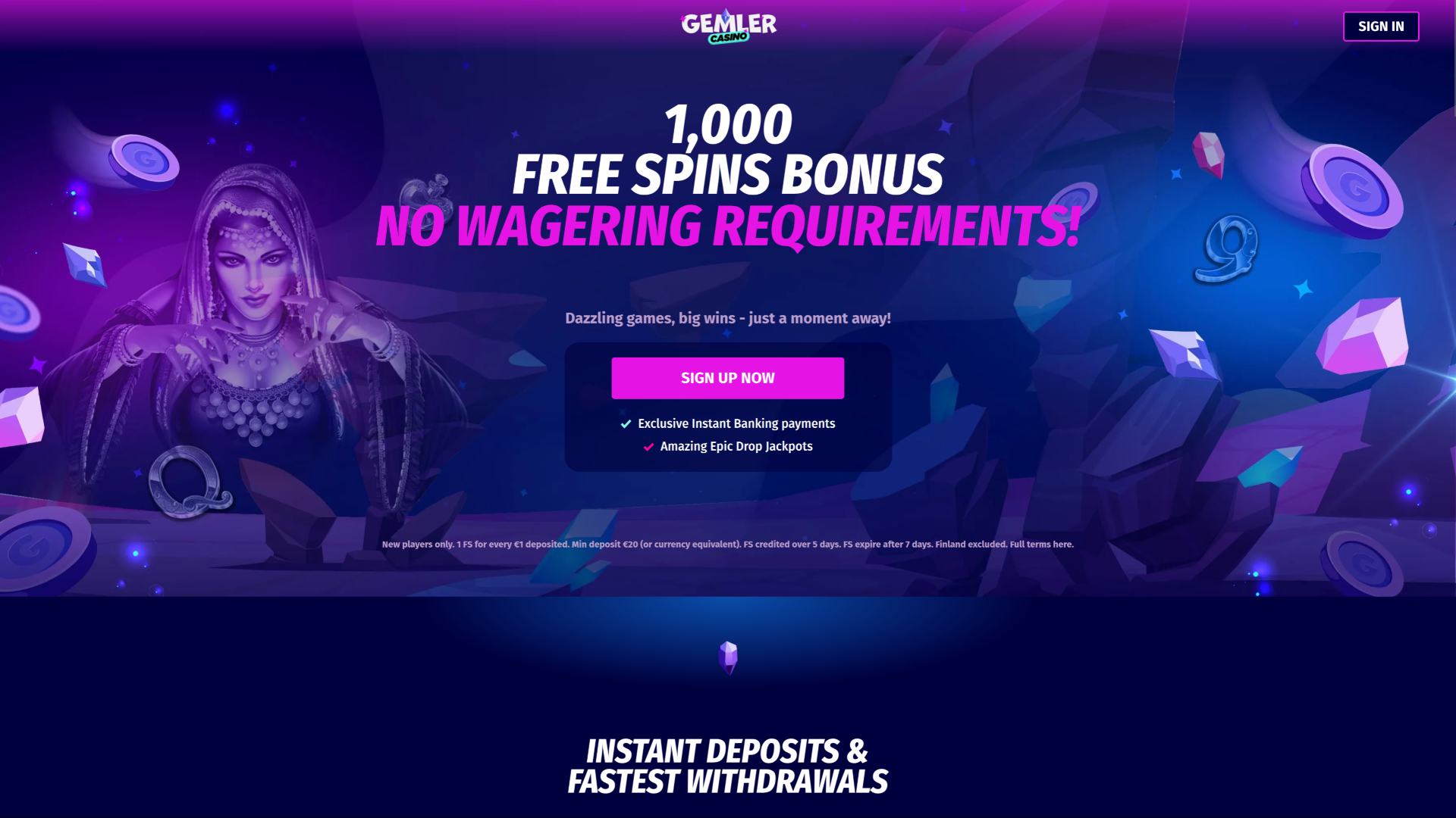 Page d'accueil Gemler Desktop