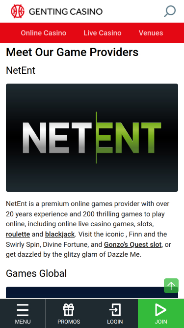 Développeurs de jeux de casino pour ordinateur Genting