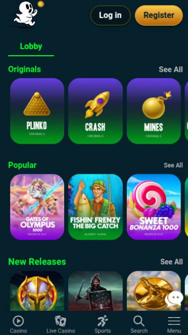 Ghostino Casino Games Mobile