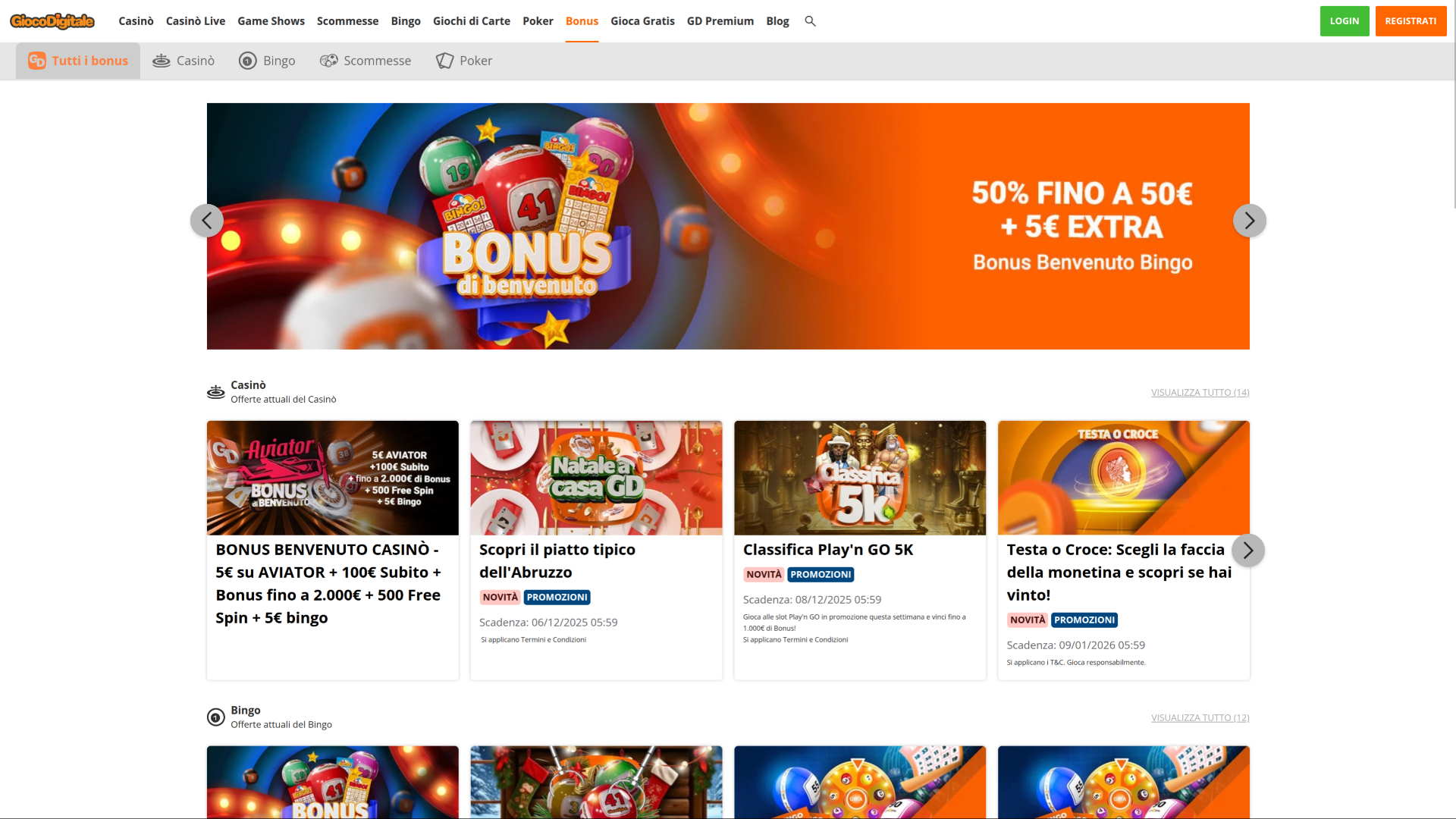 Promotions de casino Gioco Digitale sur ordinateur