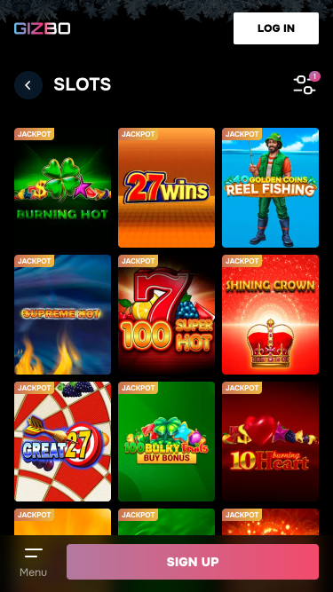 Gizbo Casino Mobile Jackpot