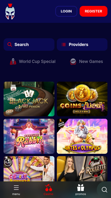Мобильные игры казино Gladiatorsbet