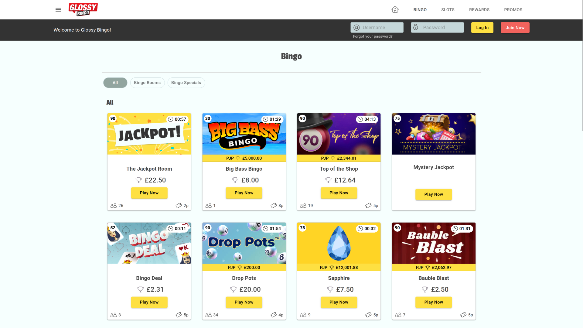 Glossy Bingo Bureau Bingo