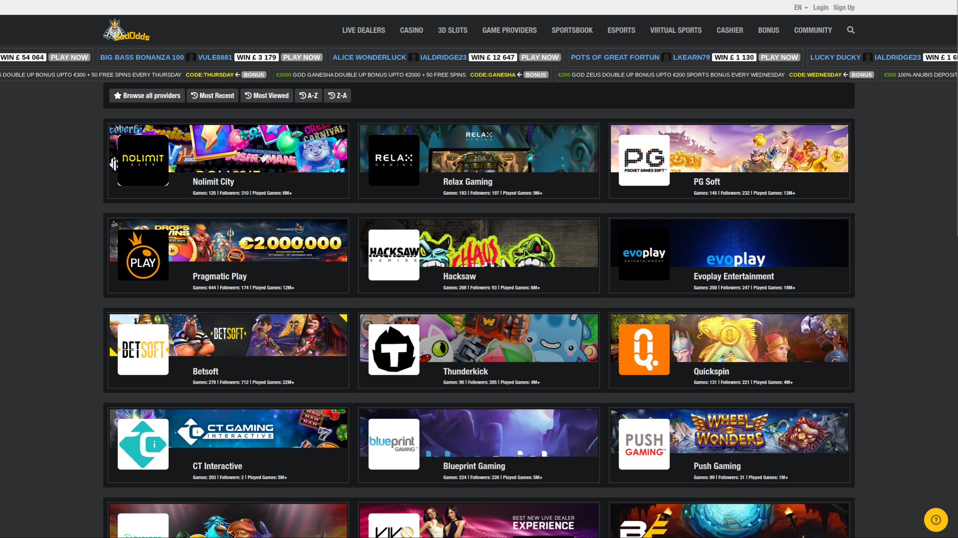 Sviluppatori di giochi desktop God Odds