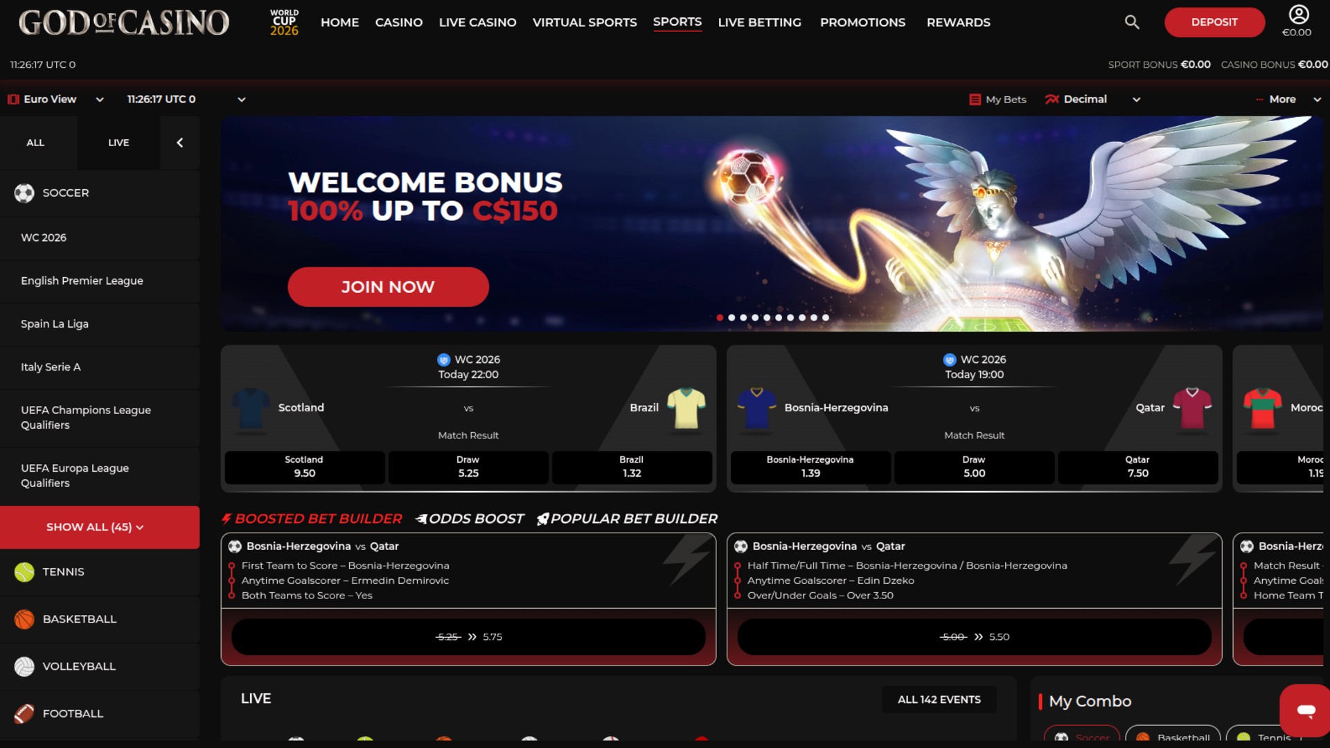 Dieu des sports de casino sur ordinateur