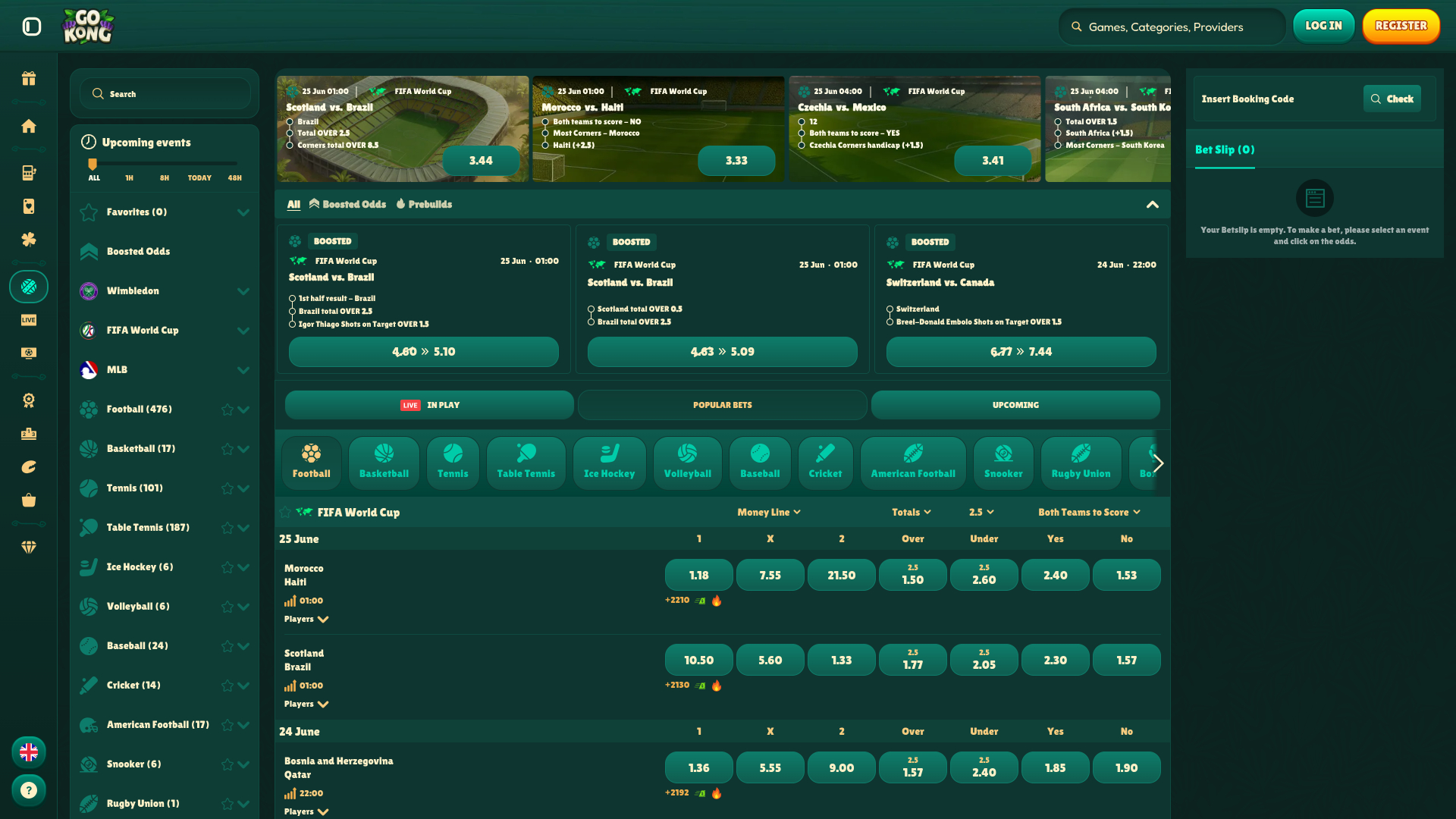 GoKong Casino — спорт на компьютере