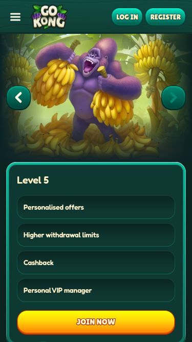 VIP-Screenshot von GoKong Casino für Mobilgeräte