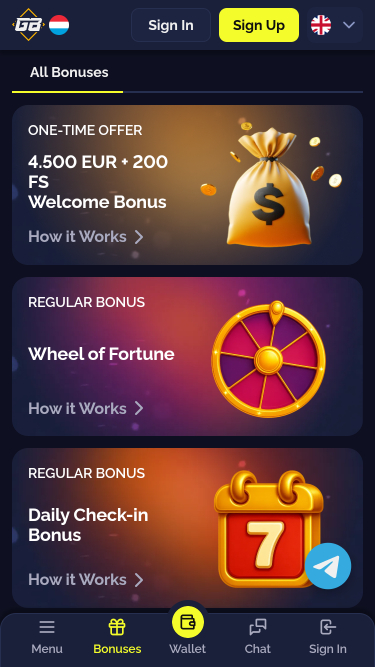 Goldbet.io Casino Mobile Promotions