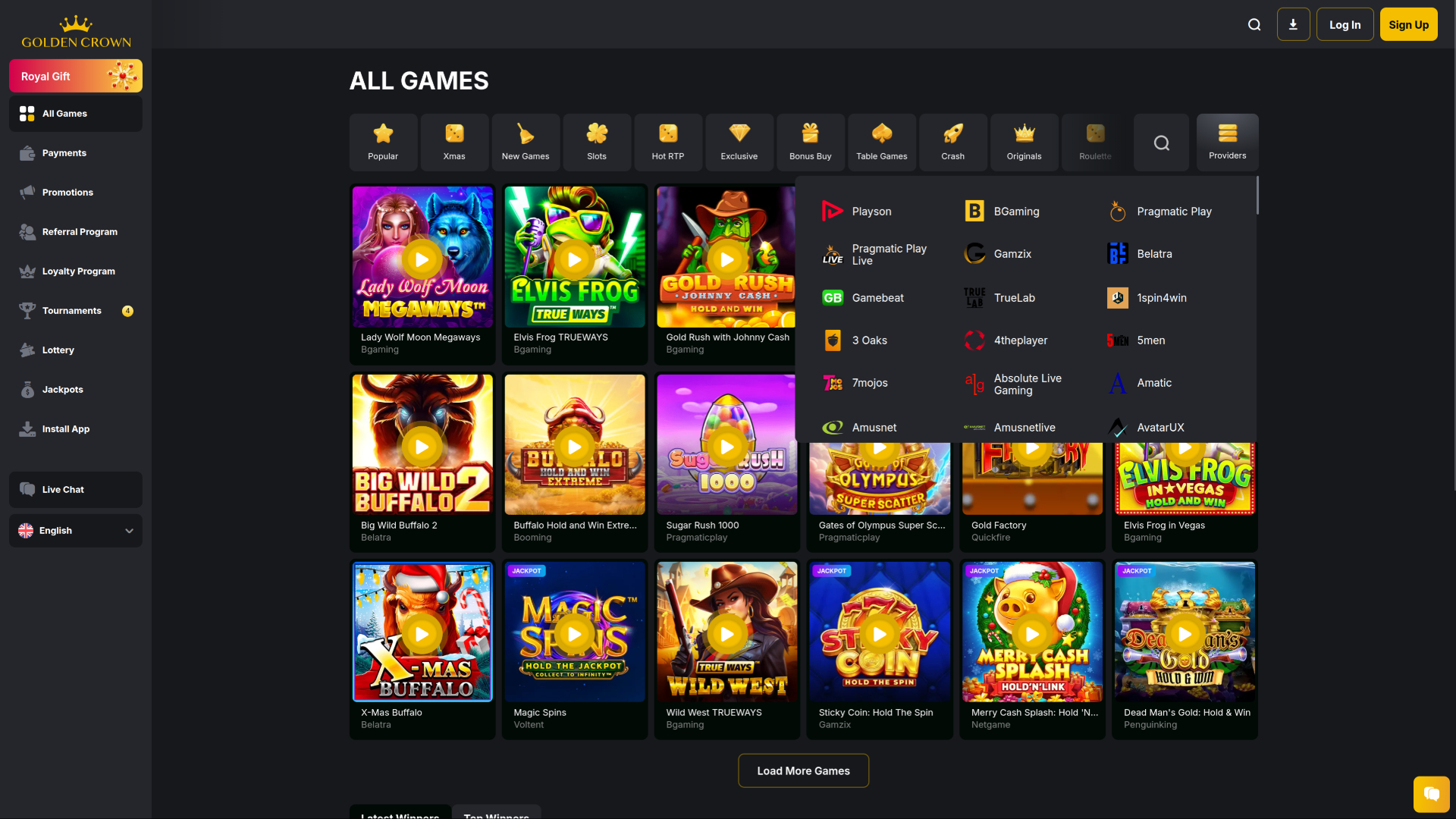 Développeurs du jeu de casino Golden Crown pour ordinateur