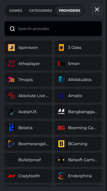 Développeurs de jeux mobiles Golden Star Casino