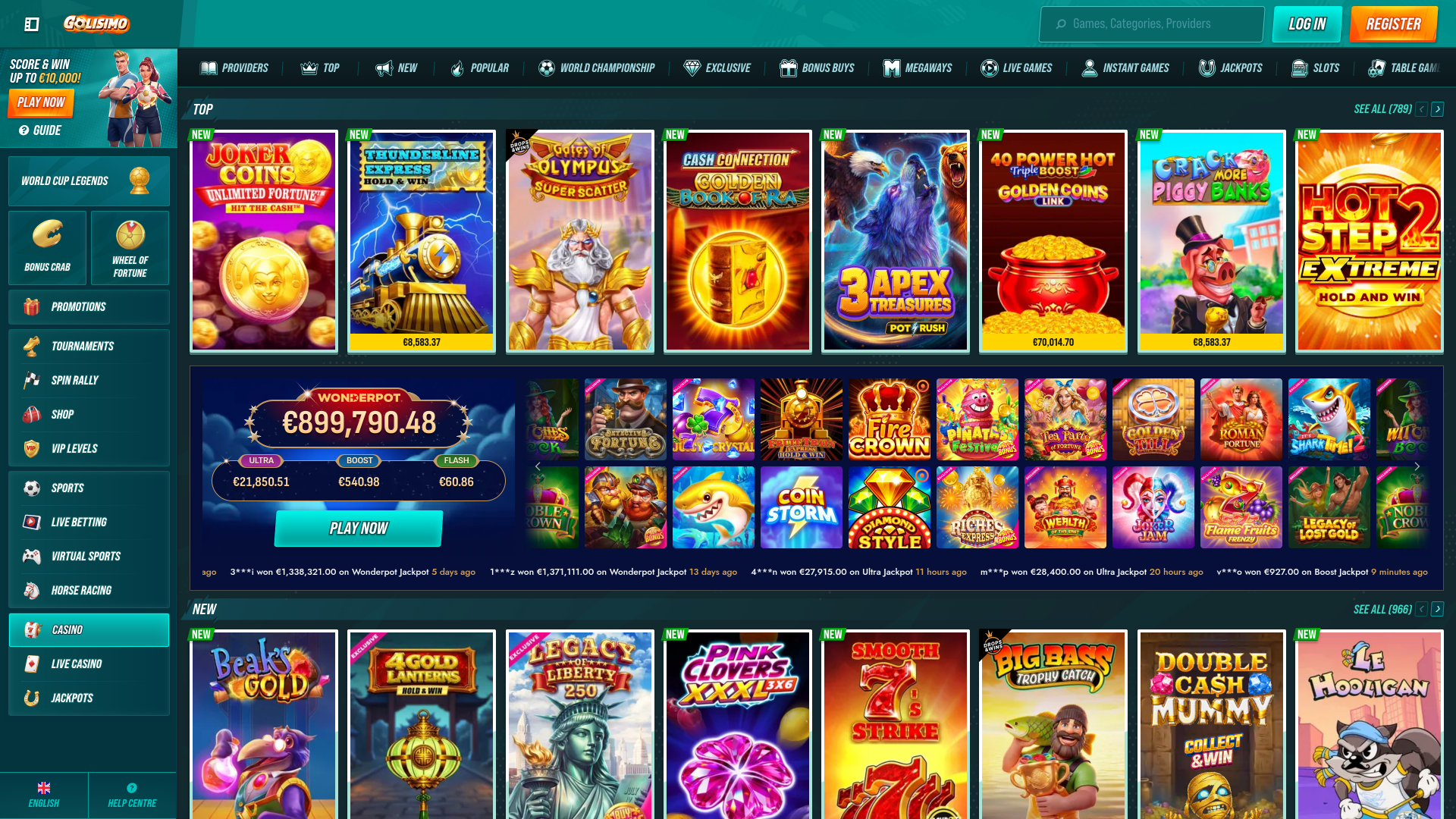 Игры для ПК в казино Golisima