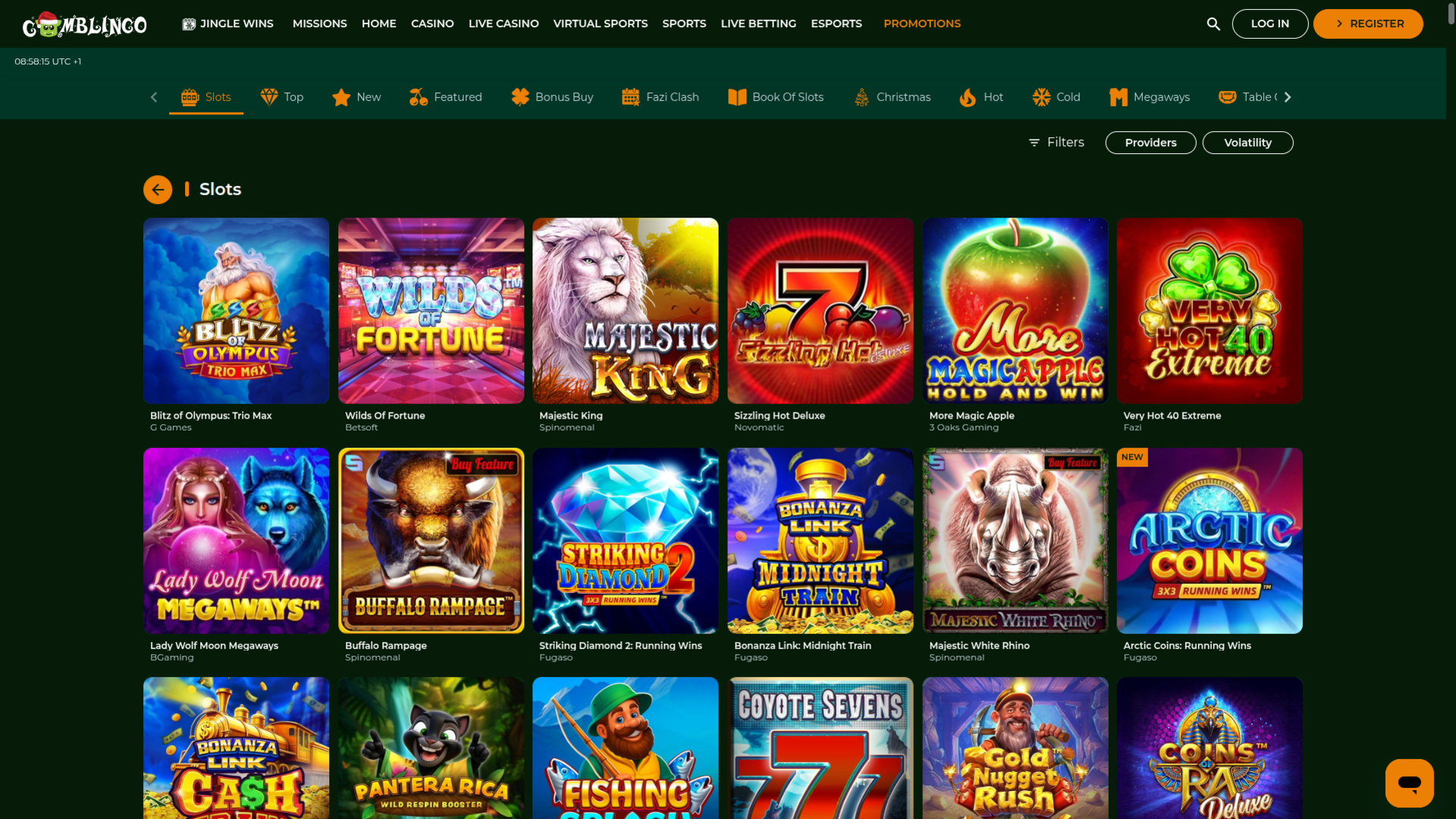 Giochi desktop del casinò Gomblingo