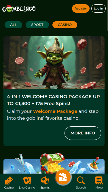 Promozioni mobile del casinò Gomblingo