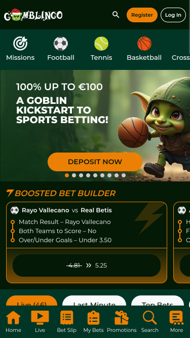 Casinò Gomblingo Mobile Sport