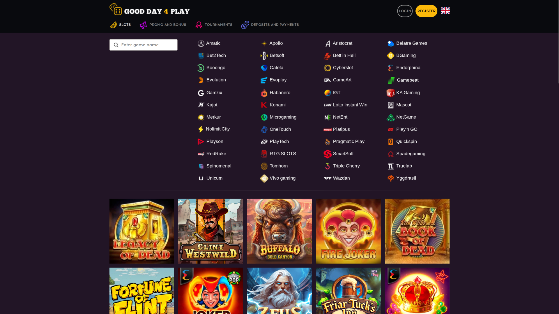 Desarrolladores de juegos de escritorio de casino Good Day 4 Play