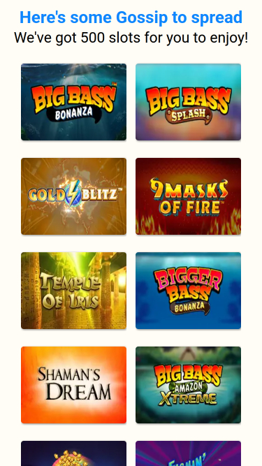 Gossip Bingo Casino Mobile Games