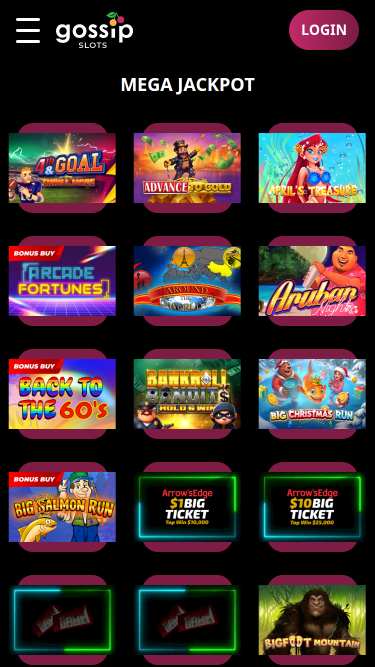 Jackpot móvil de Gossip Slots Casino