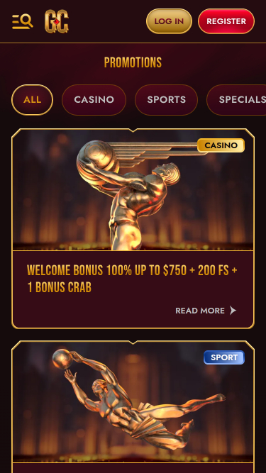 GrandClub Casino Mobile-Aktionen